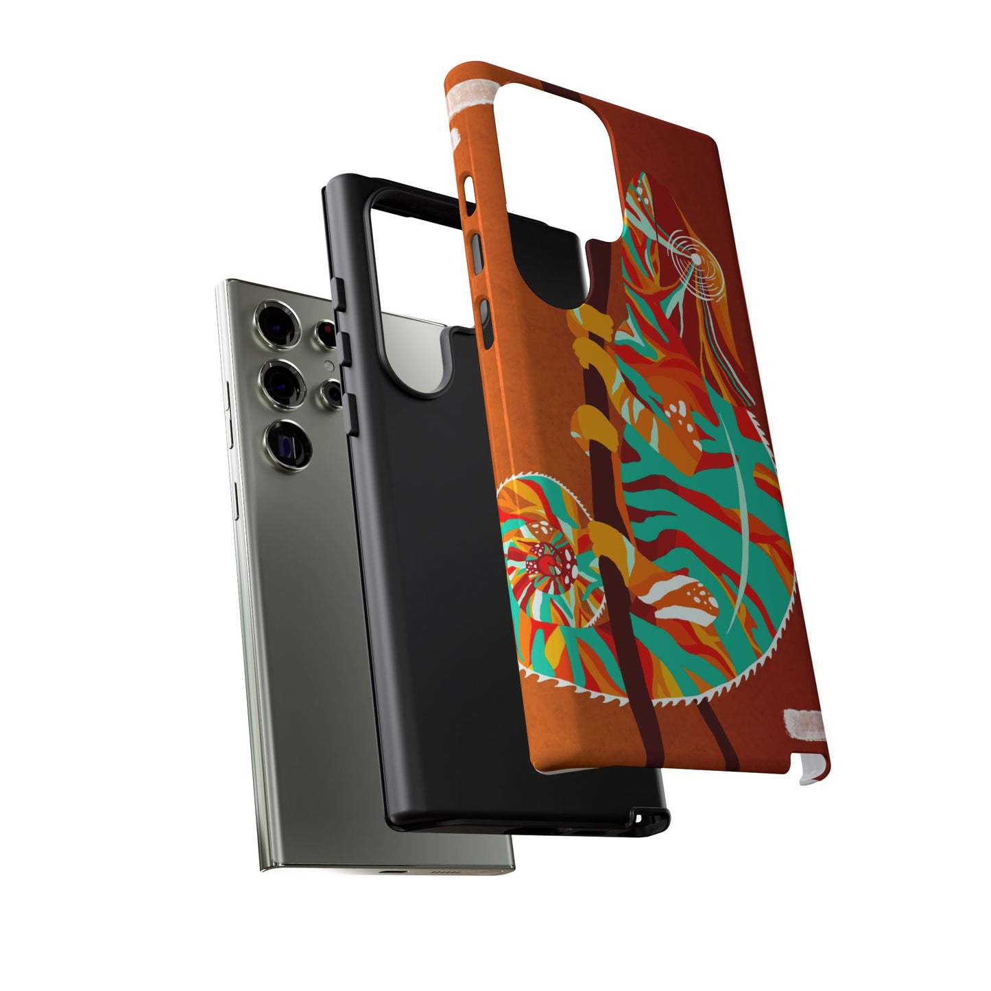 Chameleon Phone Case - Vibrant Artistic Design, Tough Cases for Animal Lovers, Unique Gift, Eco-Friendly Protection