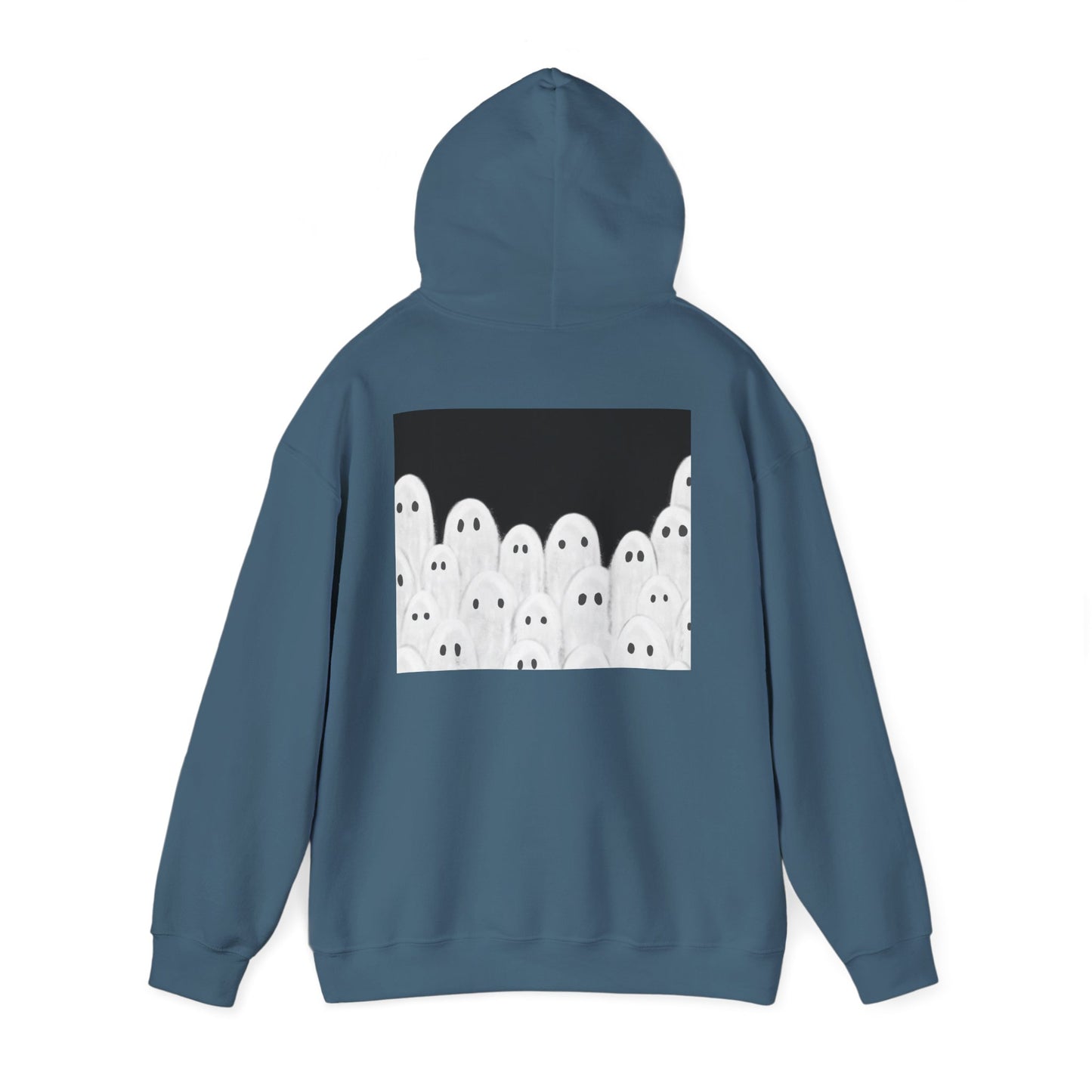 Painted Ghosts Pullover | Halloween Ghost Hoodie, Unisex Boo Sweatshirt, Spooky Gift for Fall, Cozy Halloween Apparel, Ghost Lover Hoodie, Perfect for Spooky Season
