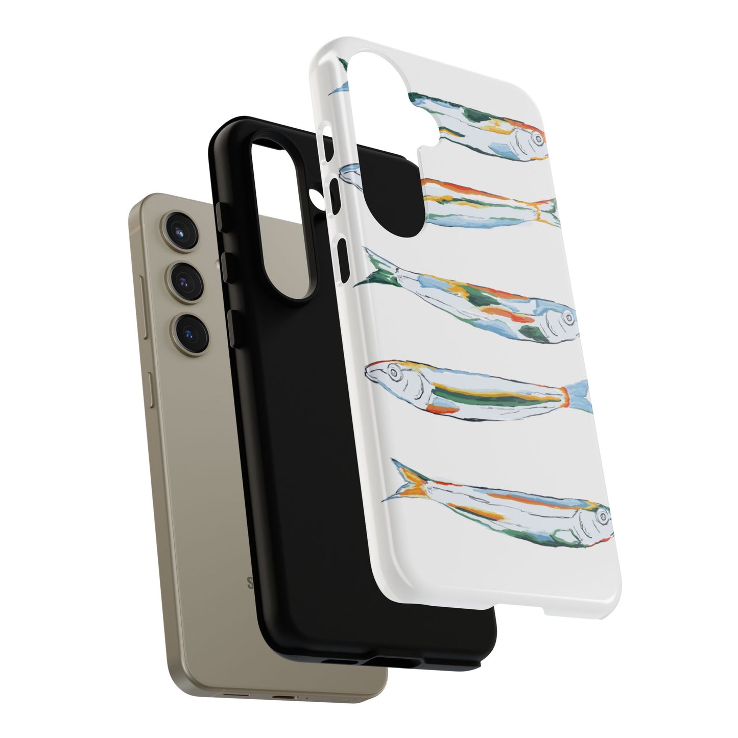 Tough Cases – Artistic Fish Design Phone Case, Unique Gift for Aquatic Lovers, Perfect for Birthdays, Holidays, and Everyday Use, Quirky Cases, Fun Phone Cases