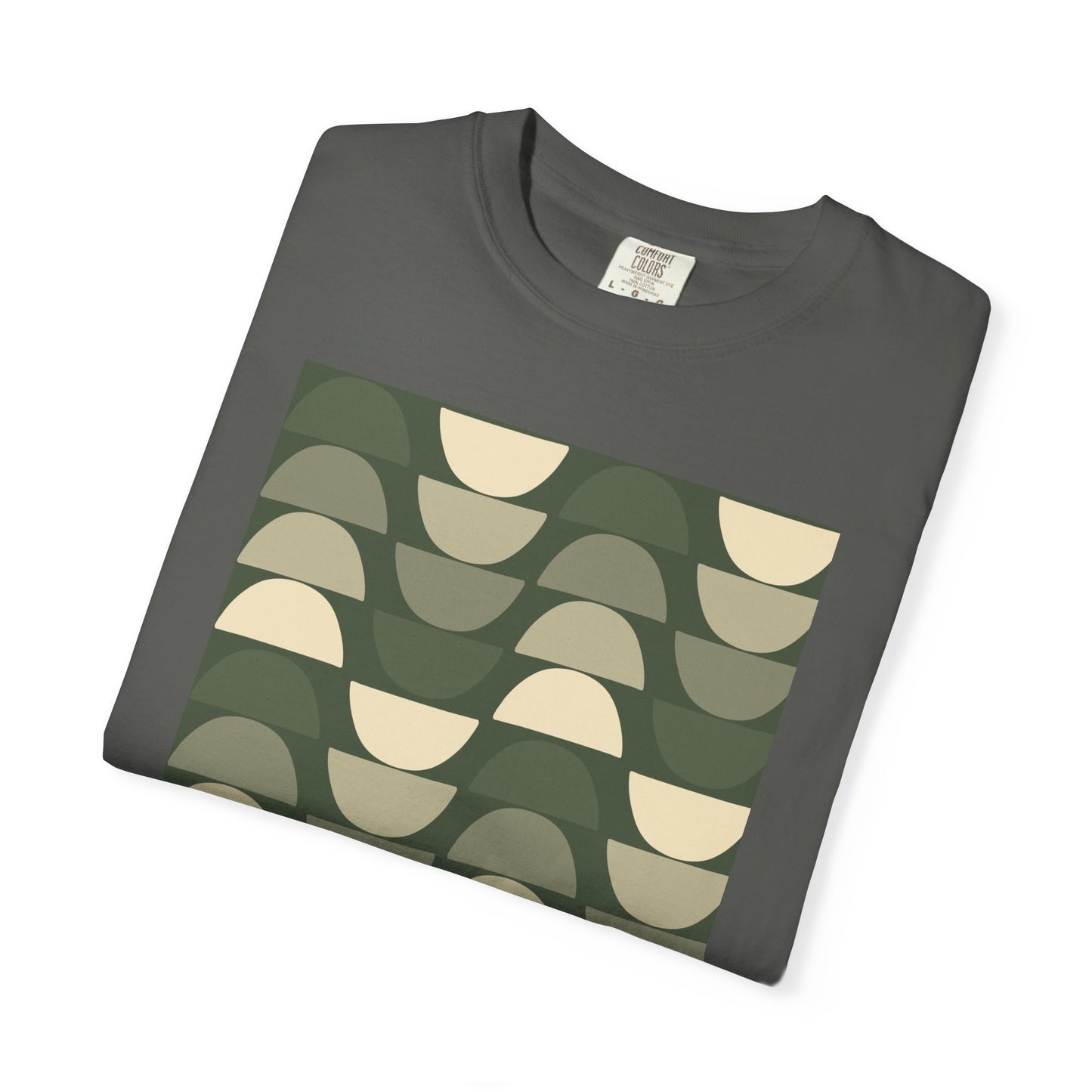 Stylish Unisex Garment-Dyed T-Shirt with Abstract Wave Design, Casual Wear, Graphic Tee, Unique Fashion, Gift for Him/Her
