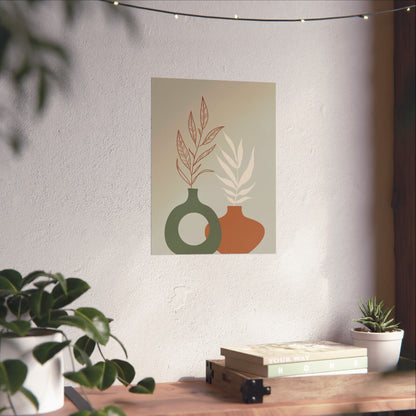 Decorative Wall Art Prints, Modern Home Decor, Botanical Prints, Minimalist Poster Art, Gift for Plant Lovers