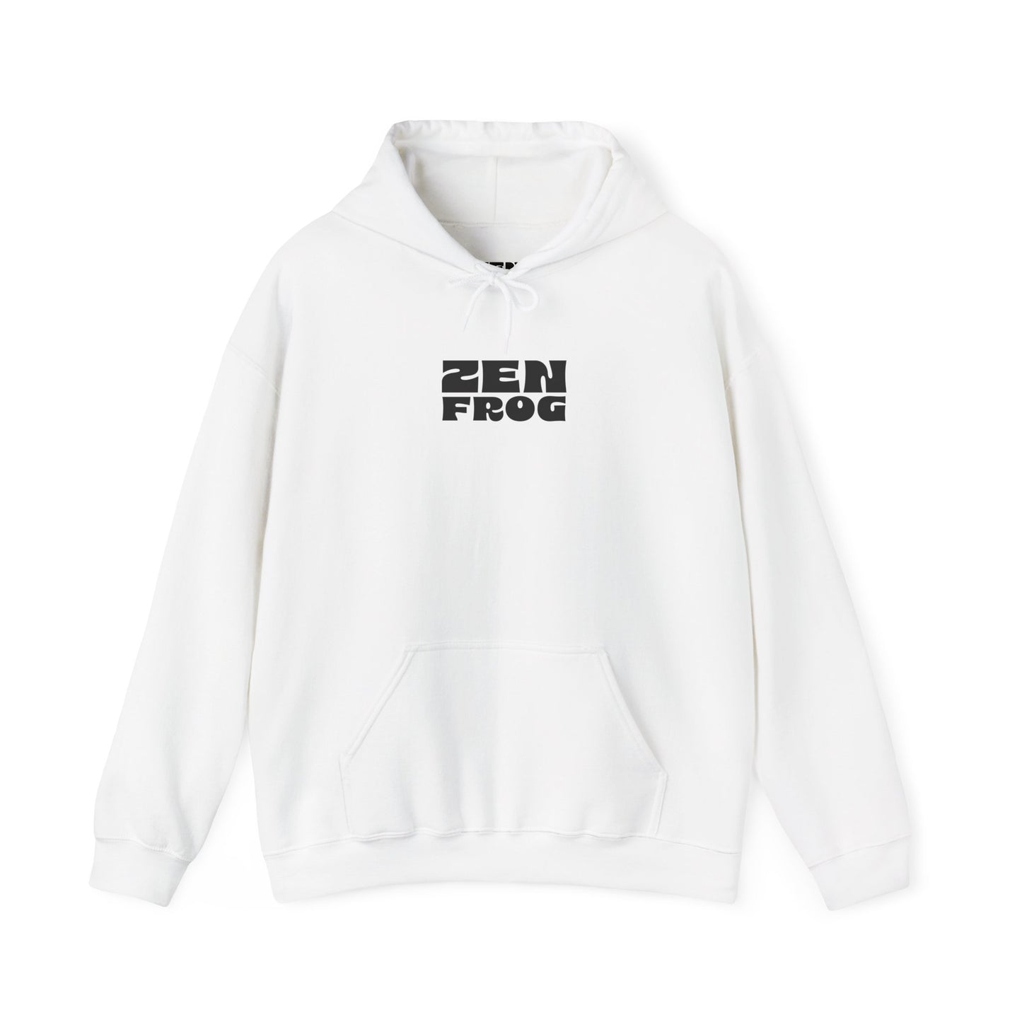 Zen Frog Octopus Unisex Heavy Blend Hooded Sweatshirt, Cozy Graphic Hoodie, Gift for Ocean Lovers, Unique Casual Wear, Relaxed Style