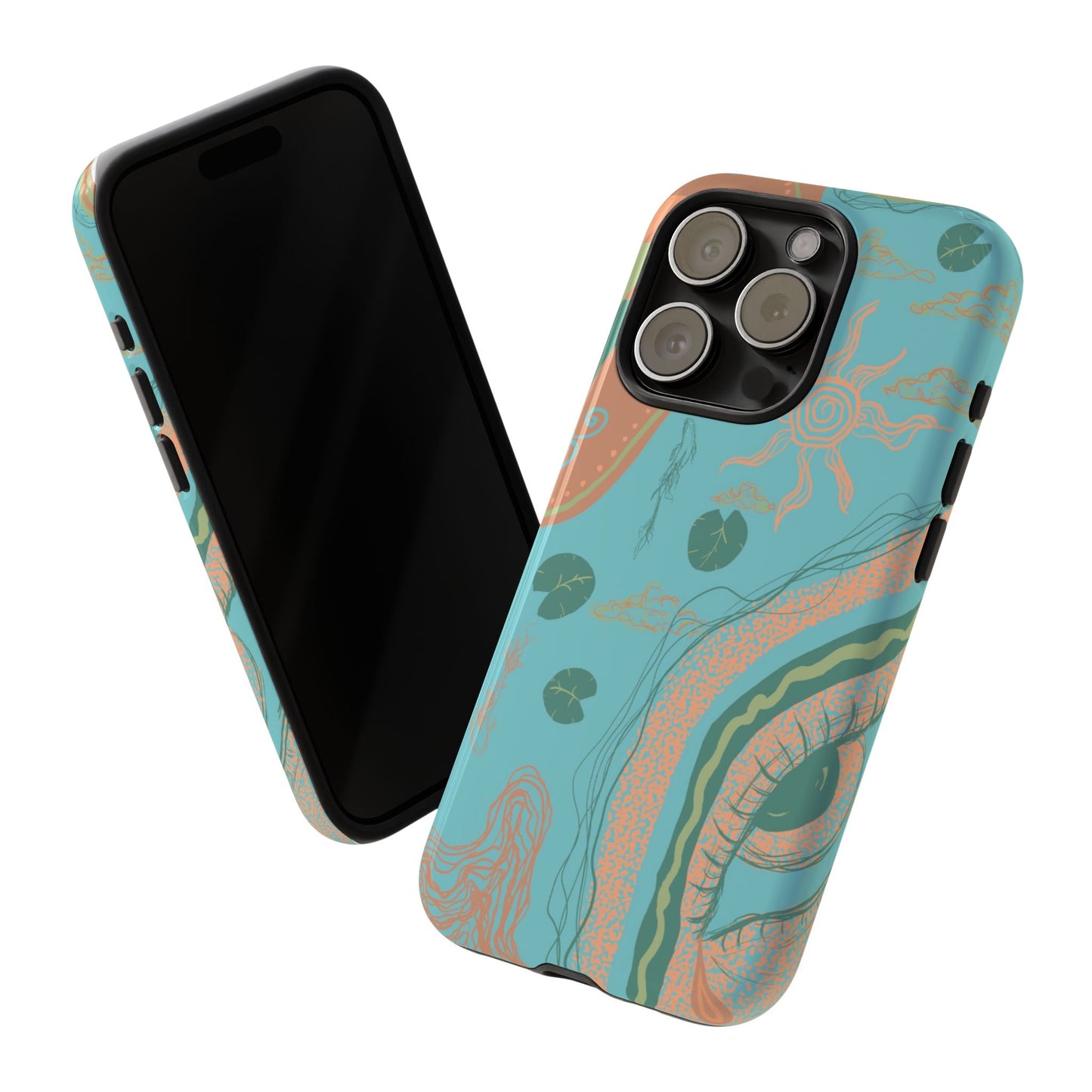 Whimsical Phone Case with Artistic Ocean Design, Floral Phone Cover, Unique Gift for Nature Lovers, Eco-Friendly Cell Accessories, [...]