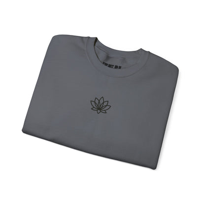 Lotus & Sun Graphic Sweatshirt, Relaxed Fit Crewneck, Perfect Gift for Spring, Cozy Fashion, Unisex Apparel, Gift for Him, Gift for Her, Fall Vibes, Autumn Crewneck