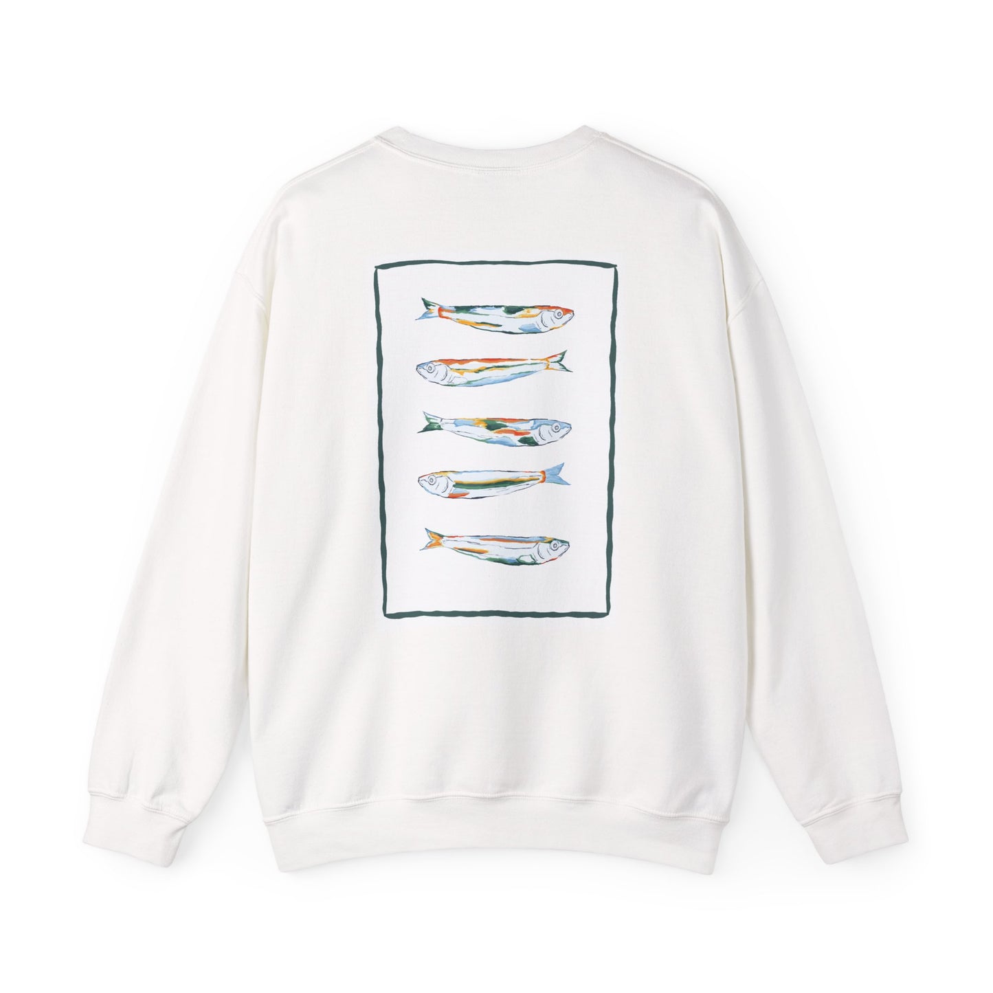 Funky Fish Crewneck Sweatshirt - Zen Frog Cozy & Calm Vibes for All, Perfect Gift for Nature Lovers, Relaxation, and Casual Wear