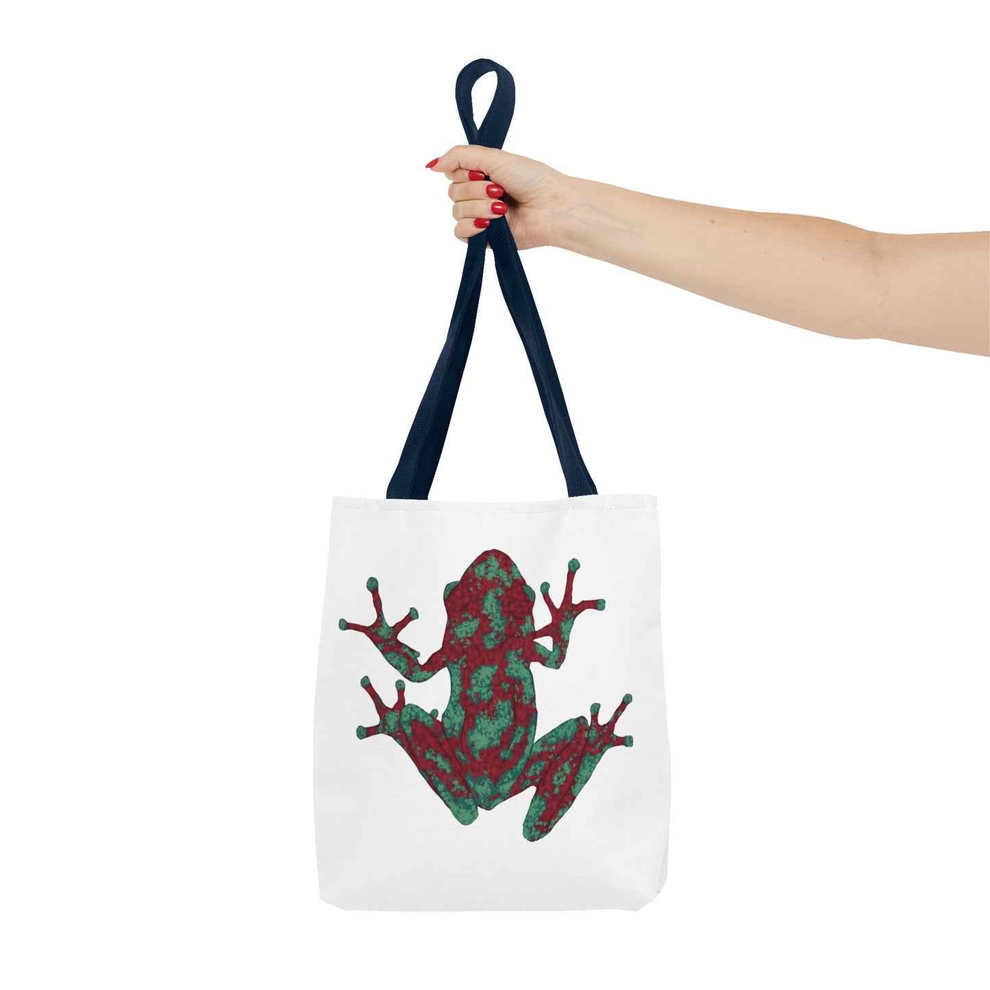 Frog Art Tote Bag, Eco-Friendly Shopping Bag, Nature Lover Gift, Stylish Reusable Tote, Unique Animal Print Purse