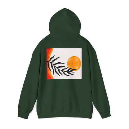 Lotus and Sunset Unisex Hoodie - Cozy Gift for Mindfulness, Meditation, or Nature Lovers, Perfect for Fall and Winter