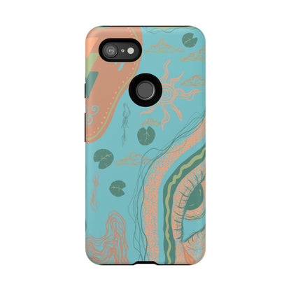 Whimsical Phone Case with Artistic Ocean Design, Floral Phone Cover, Unique Gift for Nature Lovers, Eco-Friendly Cell Accessories, [...]