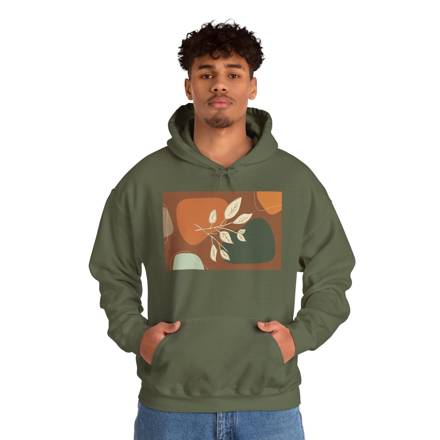 Botanical Design Unisex Hoodie, Cozy Sweatshirt for Nature Lovers, Gift for Friends, Autumn Fashion, Comfortable Casual Wear