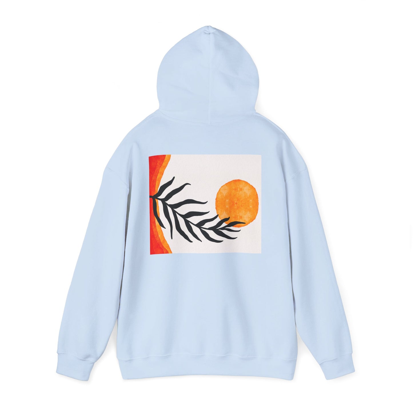 Lotus and Sunset Unisex Hoodie - Cozy Gift for Mindfulness, Meditation, or Nature Lovers, Perfect for Fall and Winter