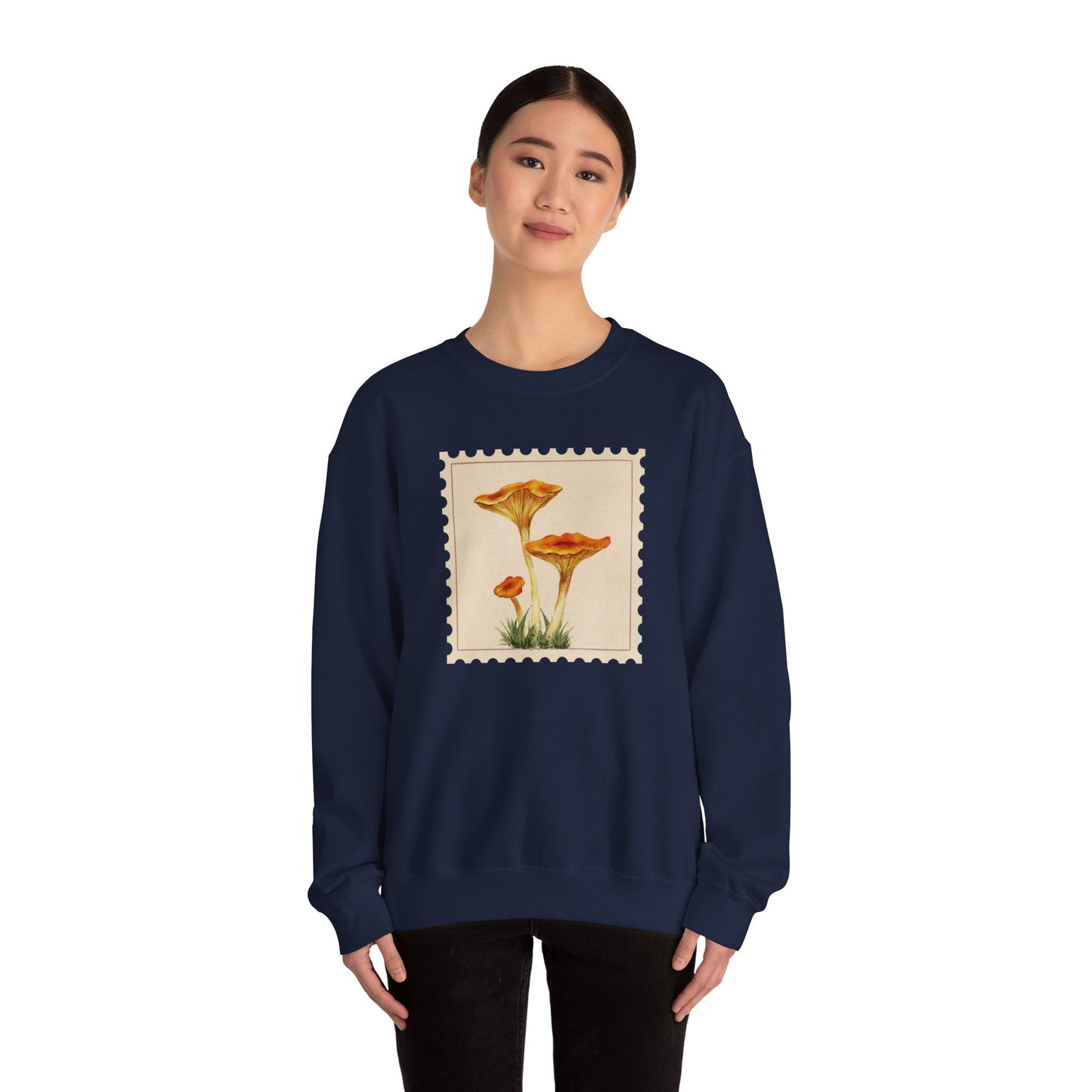 Vintage Floral Crewneck Sweatshirt, Cozy Fall Wear, Unisex Gift, Mushroom Art Apparel, Nature Lover Outfit, Comfy Mushroom Crewneck, Vintage Style