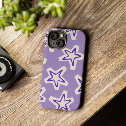 Starry Pattern Phone Case, Cute Star Design, Tough Phone Cover, Gifts for Her, Stylish Phone Accessory