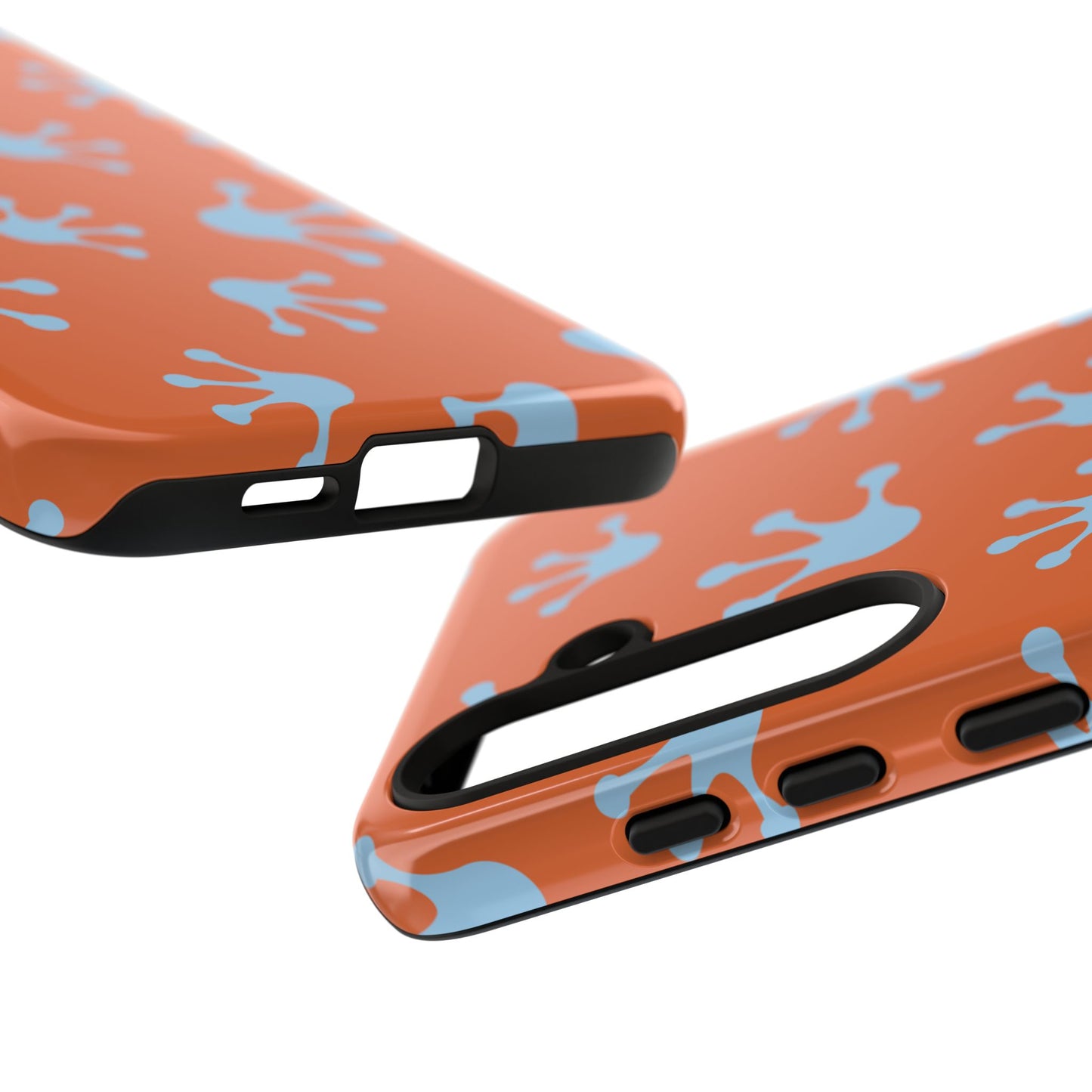 Frog Print Phone Case - Tough Cases, Orange Frog Design, Unique Gift, Fun Accessories, Vibrant Phone Cases, Cool Cases