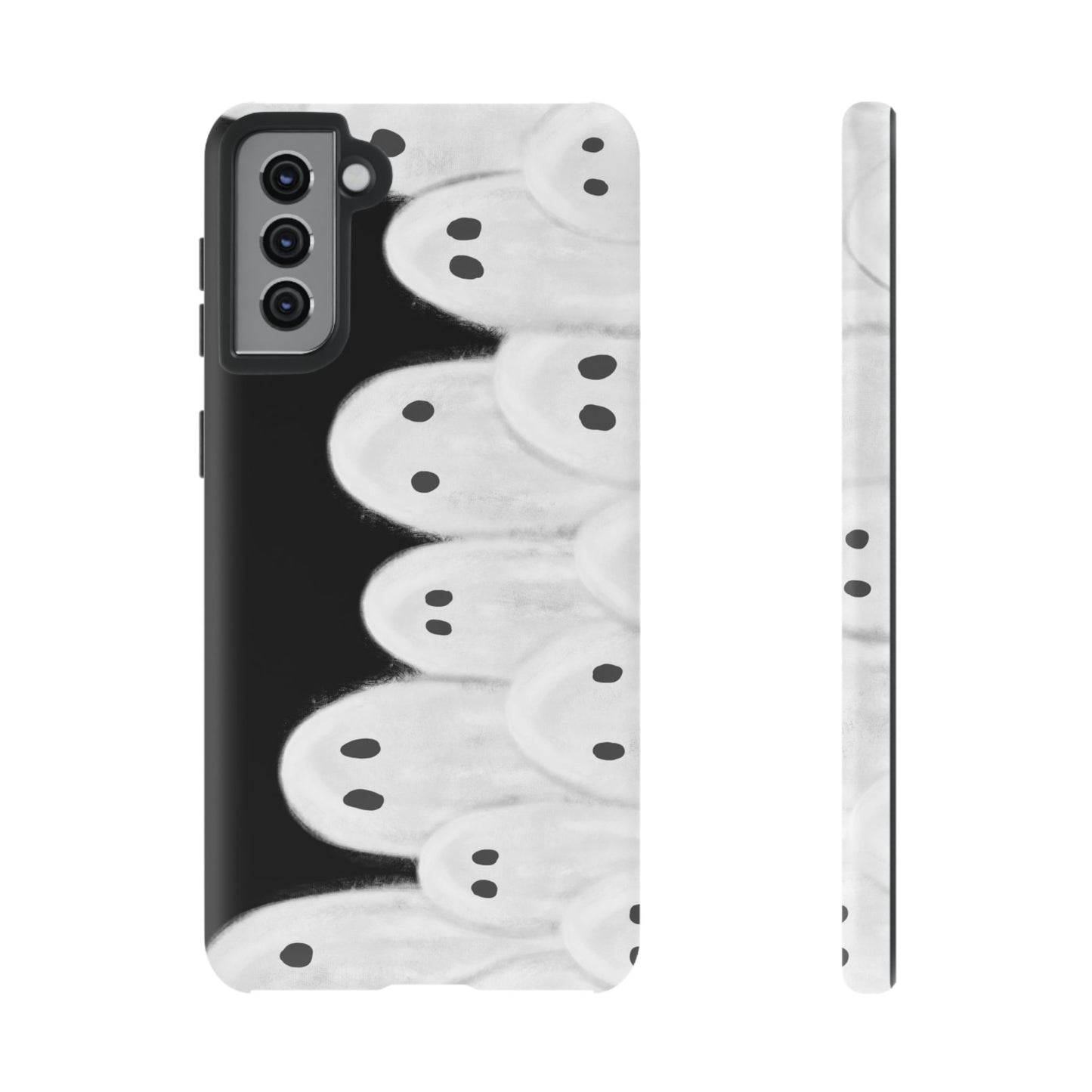 Painted Ghosts Phone Case | Ghostly Tough Phone Case for Spooky Style, Halloween Gift, Phone Cover, Ghost Theme, Unique Accessory, Spooky Season, Viral Painted Ghosts Inspired Design
