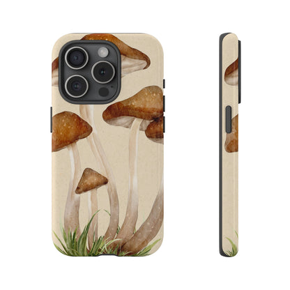 Mushroom Phone Case - Nature Lover, Eco-Friendly Gift, Cute Cell Phone Cover, Aesthetic Tech Accessory, Unique Fall Decor, Artsy Phone Cases, Cute, Gift for Her, Nature-inspired Designs, Durable Cases