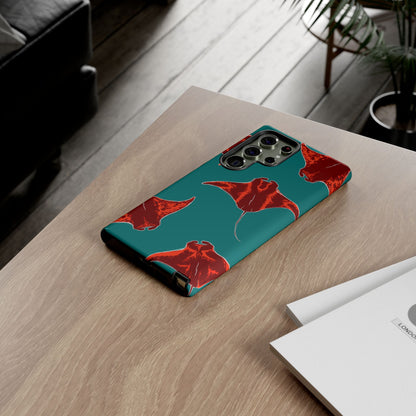 Manta Ray Phone Case, Tropical Phone Cover, Ocean Vibe Accessories, Summer Gift Idea, Marine Animal Merchandise
