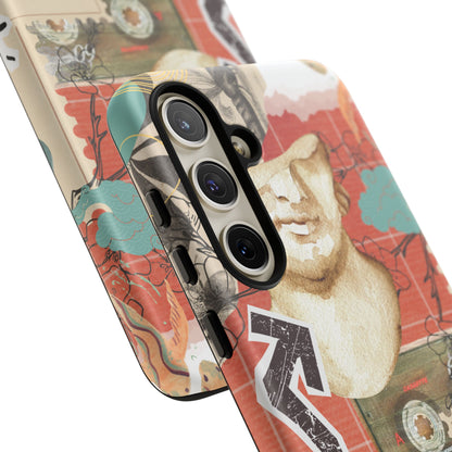Artistic iPhone Case, Tough Cases with Vintage Design, Unique Phone Cover, Gift for Art Lovers, Protective Case for All Occasions, Vintage Collage Art