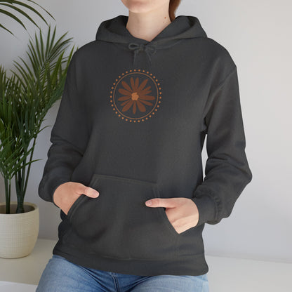 Chic Flower Design Unisex Hoodie, Cozy Sweatshirt, Trendy Gift for Her, Fall Fashion, Casual Comfort Wear