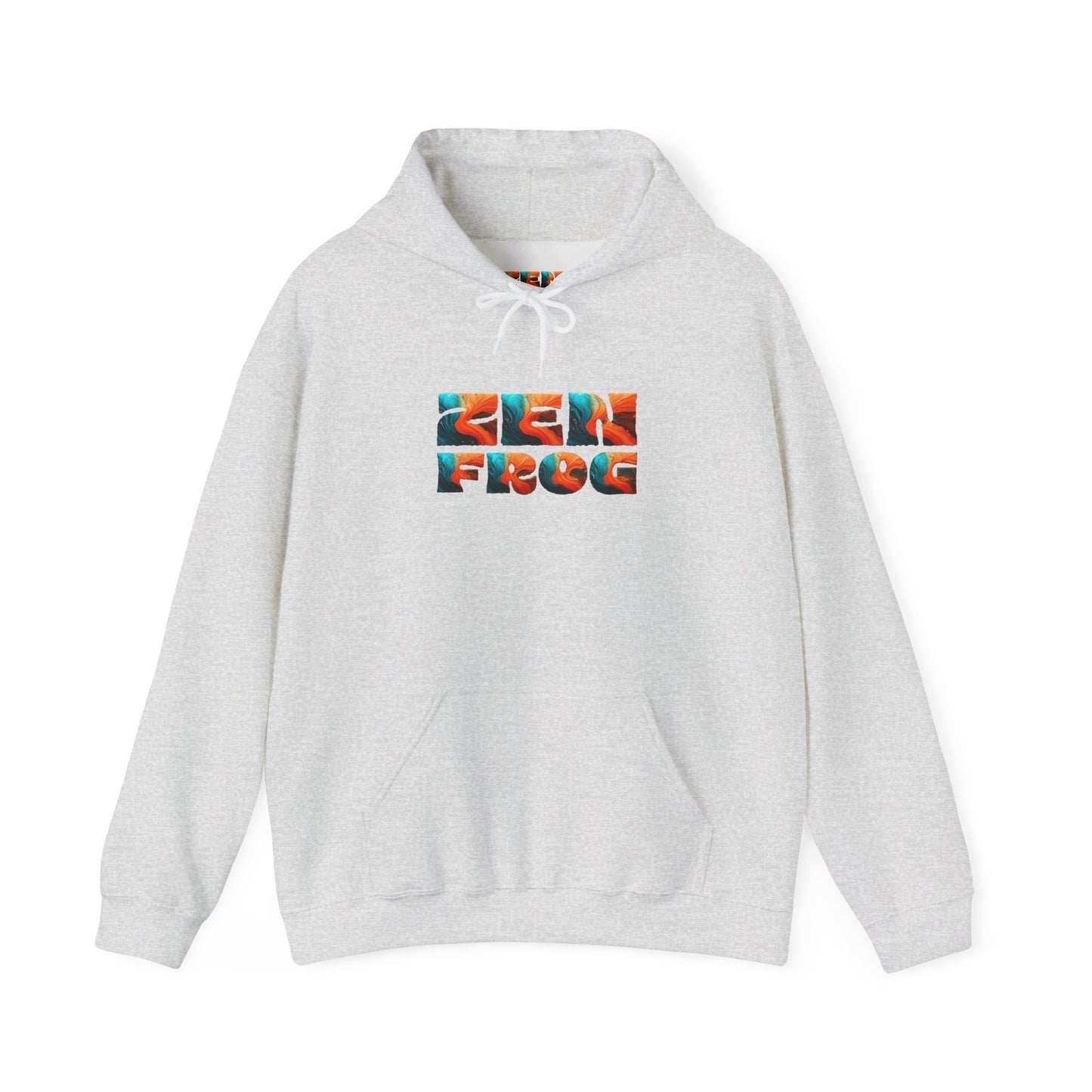 Zen Frog & Moon Unisex Hoodie, Cozy Sweatshirt for Relaxation, Gifts for Nature Lovers, Festival Wear, Everyday Comfort
