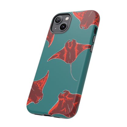 Manta Ray Phone Case, Tropical Phone Cover, Ocean Vibe Accessories, Summer Gift Idea, Marine Animal Merchandise