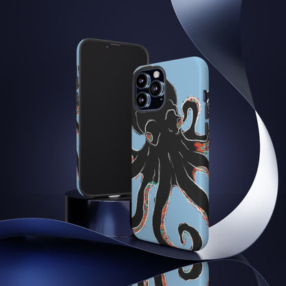 Octopus Tough Phone Case, Sea Creature Design, Ocean Lover Gift, Unique Phone Cover, Underwater Artwork