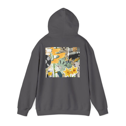 Lotus Flower Unisex Hoodie: Cozy Sweatshirt, Gift for Yoga Lovers, Meditation Apparel, Casual Streetwear, Nature-Inspired Wear, Artsy Collage, Cool Crewnecks