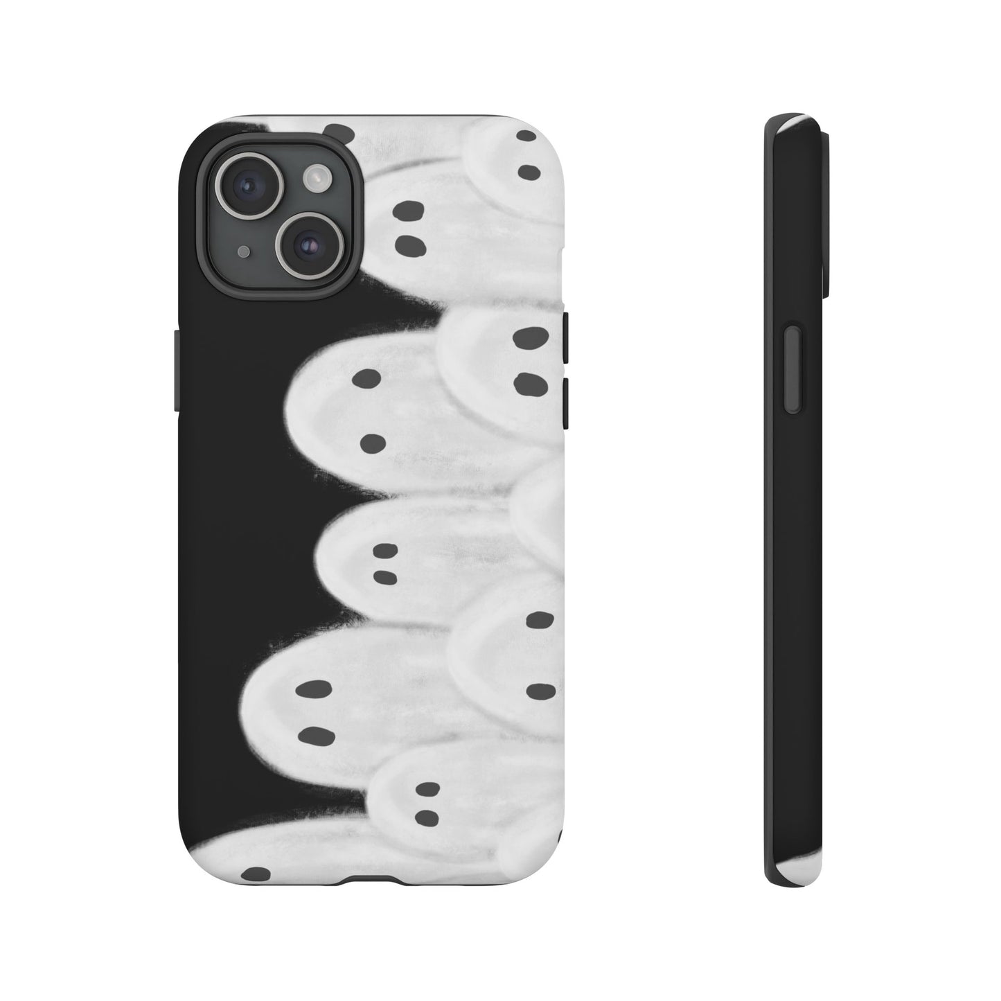 Painted Ghosts Phone Case | Ghostly Tough Phone Case for Spooky Style, Halloween Gift, Phone Cover, Ghost Theme, Unique Accessory, Spooky Season, Viral Painted Ghosts Inspired Design