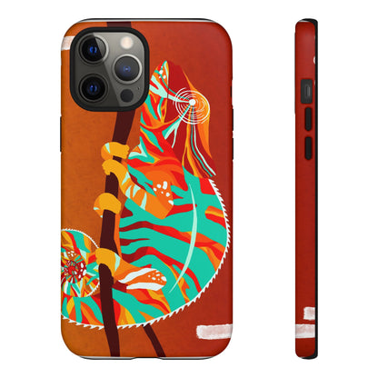 Chameleon Phone Case - Vibrant Artistic Design, Tough Cases for Animal Lovers, Unique Gift, Eco-Friendly Protection