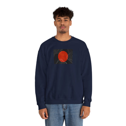 Minimalist Sunset Crewneck Sweatshirt, Cozy Unisex Sweater for Everyday Wear, Gift for Fall, Layering Essential