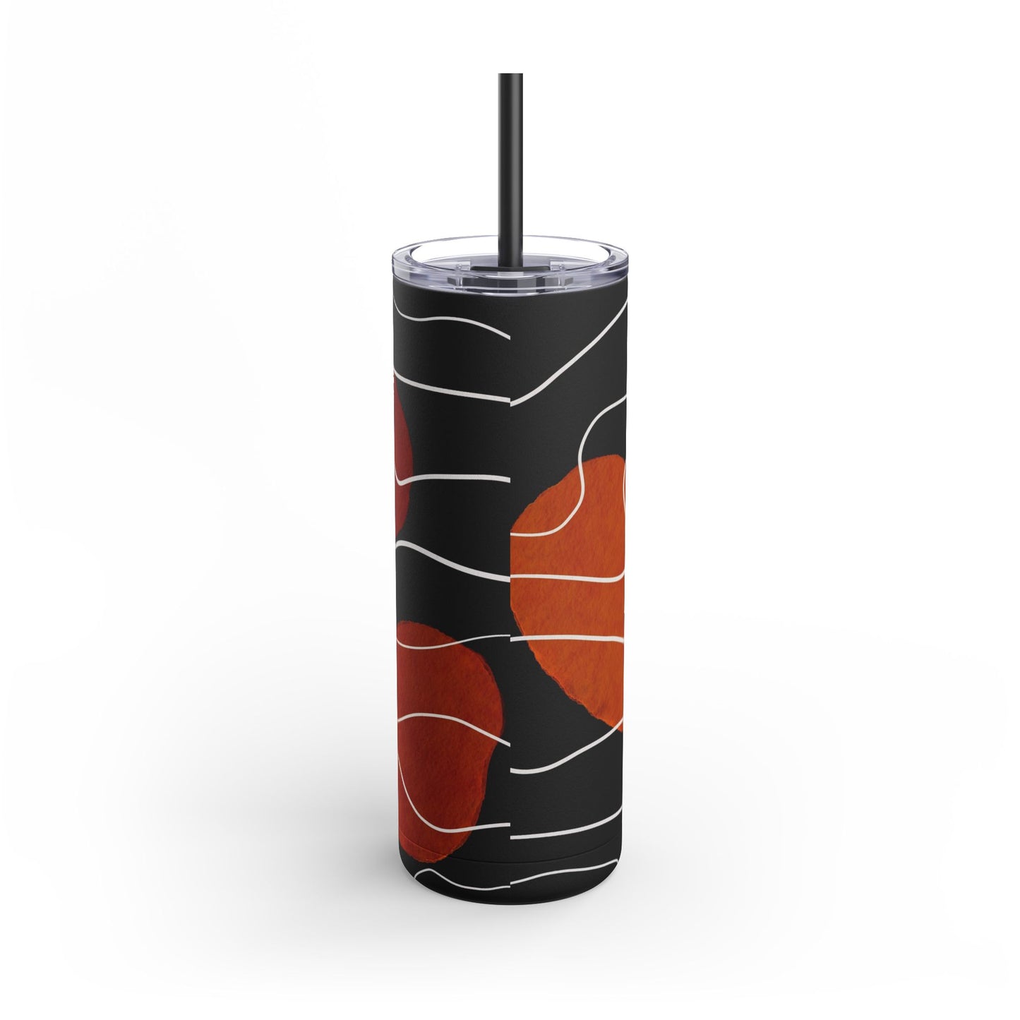 Stylish Matte Tumbler with Abstract Design, Perfect for Gifts, Travel, Coffee Lovers, Home Decor, and Reusable Drinkware