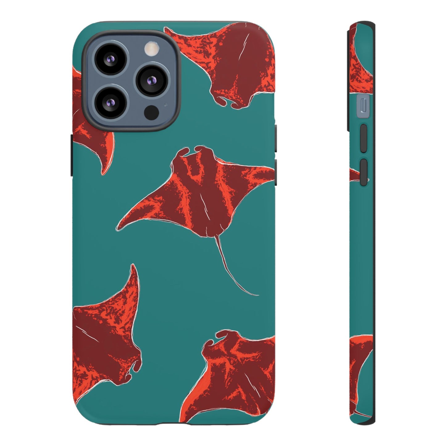 Manta Ray Phone Case, Tropical Phone Cover, Ocean Vibe Accessories, Summer Gift Idea, Marine Animal Merchandise
