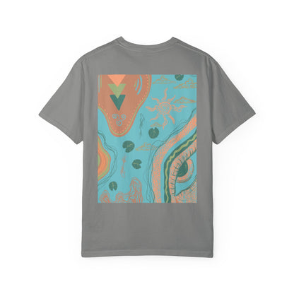 Vibrant Unisex Graphic T-shirt, Bohemian Tee, Casual Wear, Gift for Friends, Festival Apparel, Summer Style, Unique Design