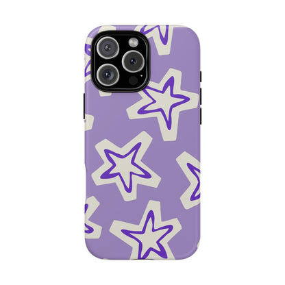 Starry Pattern Phone Case, Cute Star Design, Tough Phone Cover, Gifts for Her, Stylish Phone Accessory