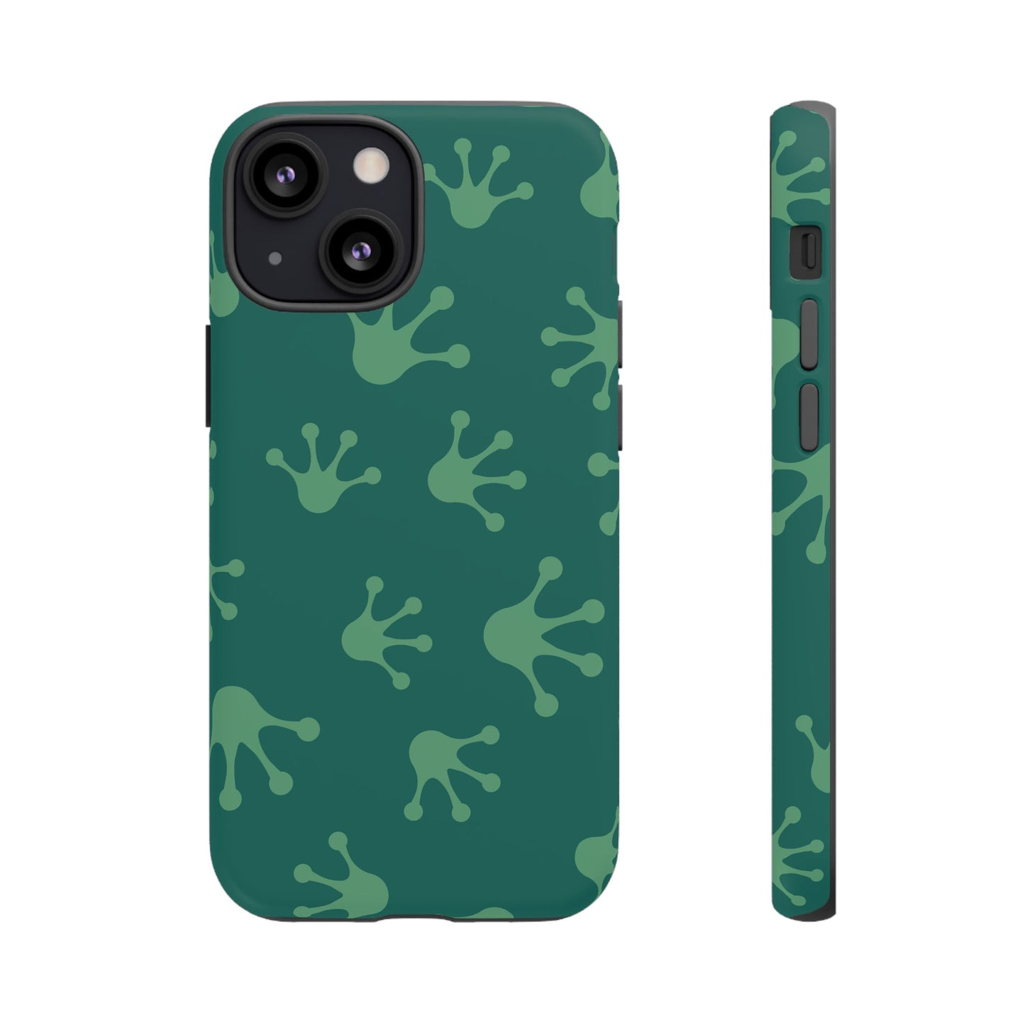 Frog Print Phone Case, Nature Lover Gift, Eco-Friendly Cover, Fun Green Design, Unique Frog Accessories