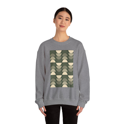 Stylish Geometric Crewneck Sweatshirt for Relaxed Vibes, Cozy Layer, Unisex Fashion Piece, Perfect Gift for Art Lovers, Casual Wear