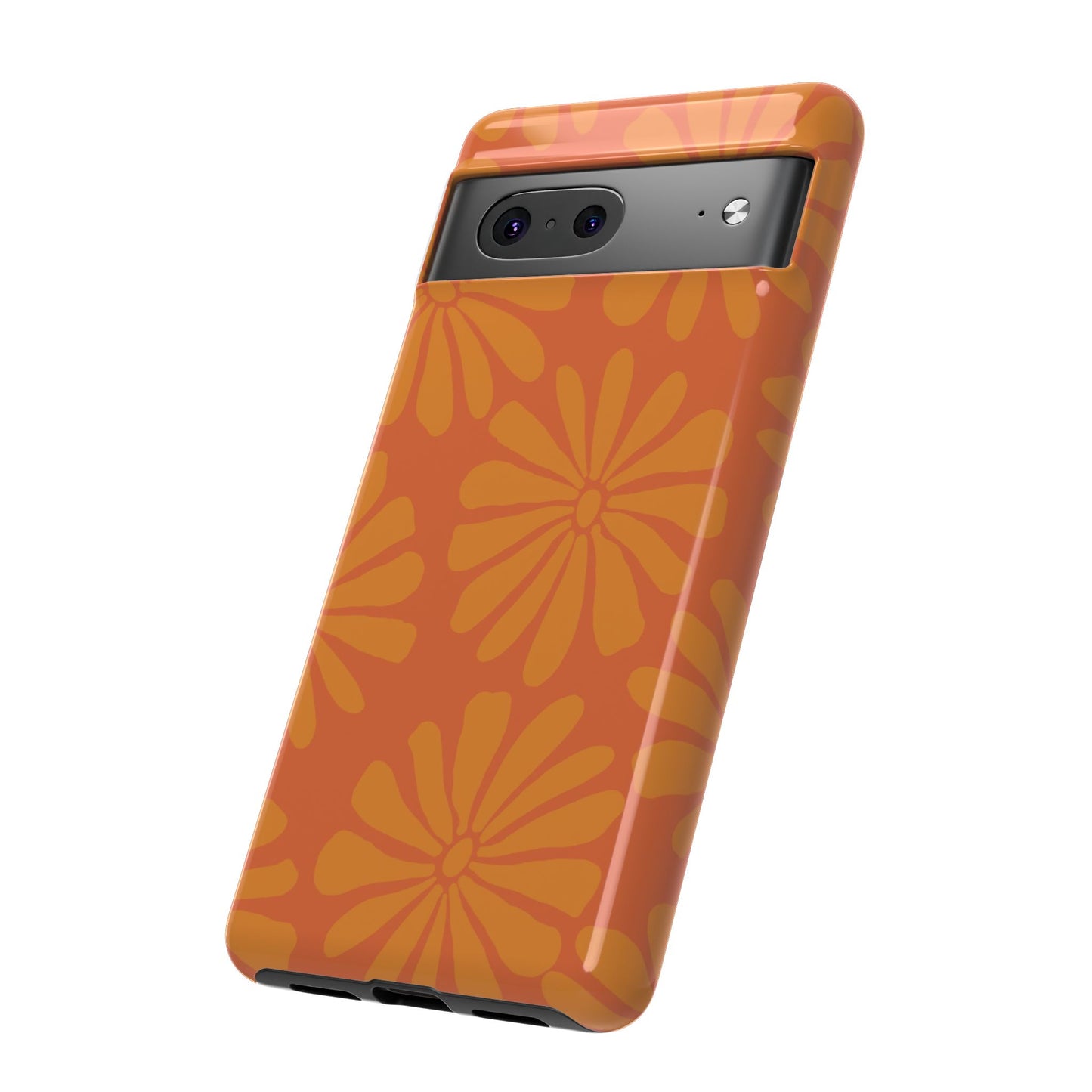 Stylish iPhone Case, Floral Phone Cover, Tough Phone Cases, Green Daisy Design, Unique Gift for Her, Spring Accessories