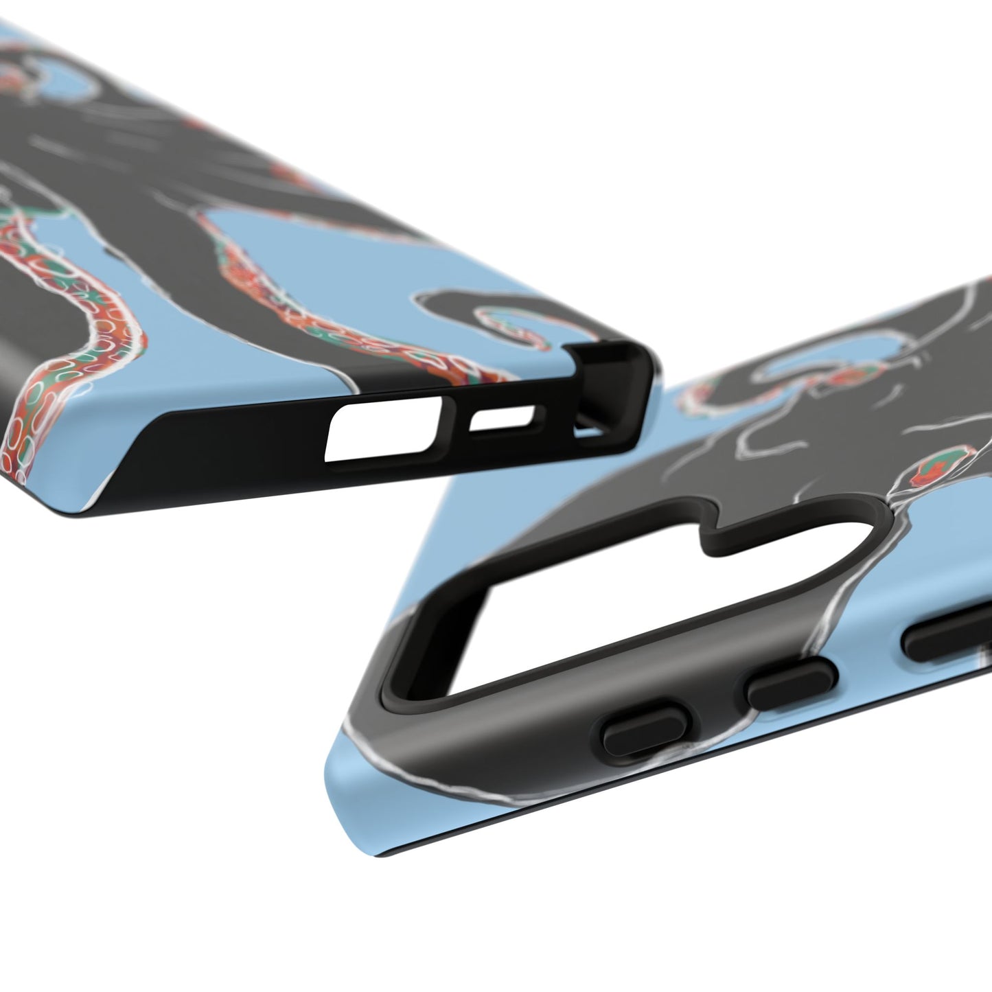 Octopus Tough Phone Case, Sea Creature Design, Ocean Lover Gift, Unique Phone Cover, Underwater Artwork