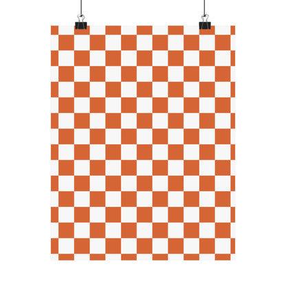 Chic Checkerboard Matte Vertical Posters | Modern Wall Art, Home Decor, Unique Gift, Interior Design, Wall Decoration