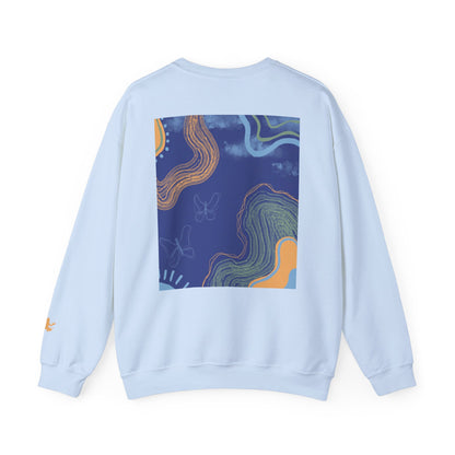 Vibrant Unisex Crewneck Sweatshirt, Cozy Sweatshirt for All Seasons, Casual Wear, Art-Inspired Gift, Spring Fashion, Unisex Apparel