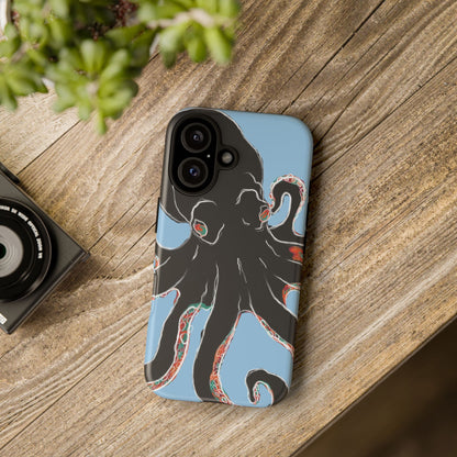 Octopus Tough Phone Case, Sea Creature Design, Ocean Lover Gift, Unique Phone Cover, Underwater Artwork