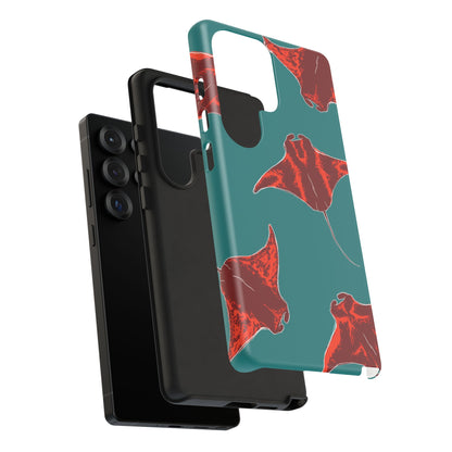 Manta Ray Phone Case, Tropical Phone Cover, Ocean Vibe Accessories, Summer Gift Idea, Marine Animal Merchandise