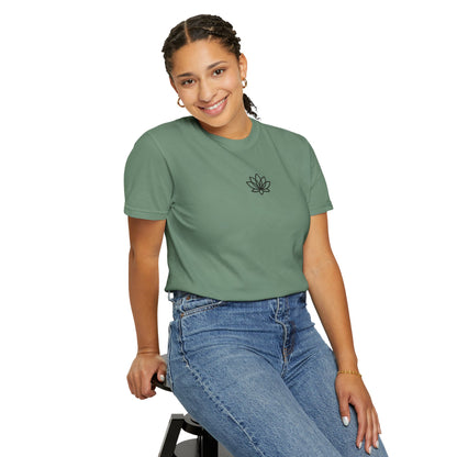 Lotus Bloom Unisex T-shirt, Soft Cotton Tee, Spiritual Gift, Meditation Wear, Casual Daily Outfit, Nature Lover Apparel
