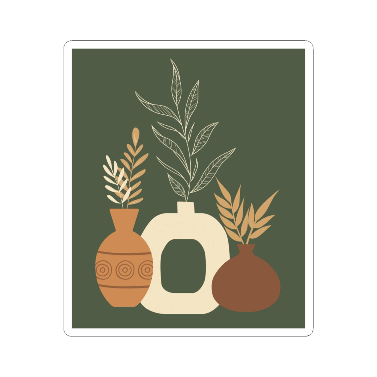 Botanical Kiss-Cut Stickers | Aesthetic Home Decor, Plant Lover Gift, Laptop/Water Bottle Stickers, Nature-Inspired Décor