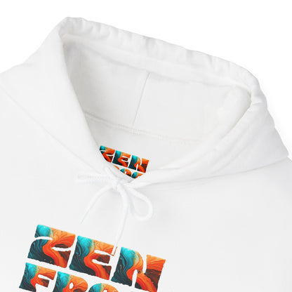 Zen Frog & Moon Unisex Hoodie, Cozy Sweatshirt for Relaxation, Gifts for Nature Lovers, Festival Wear, Everyday Comfort