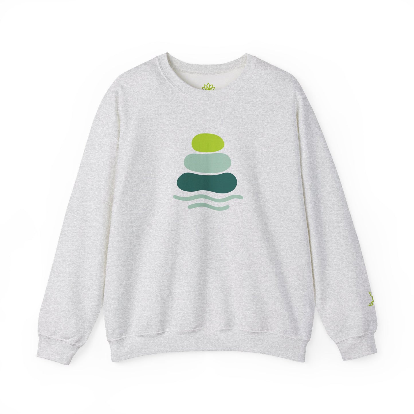 Serene Stones Unisex Crewneck Sweatshirt, Cozy Sweatshirt, Relaxation Apparel, Casual Wear, Mindfulness Gift