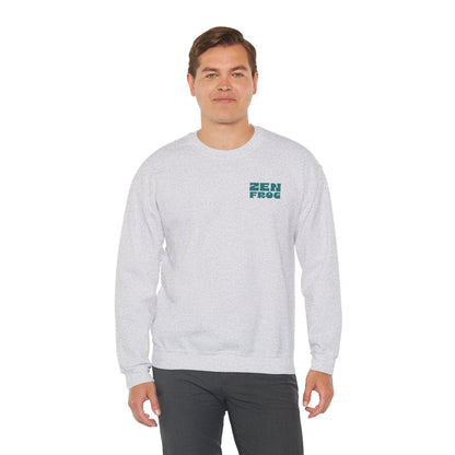 Zen Frog Crewneck Sweatshirt - Relaxed Vibe, Unisex Sweatshirt, Perfect for Cozy Days, Gift for Meditation Lovers, Casual Fashion