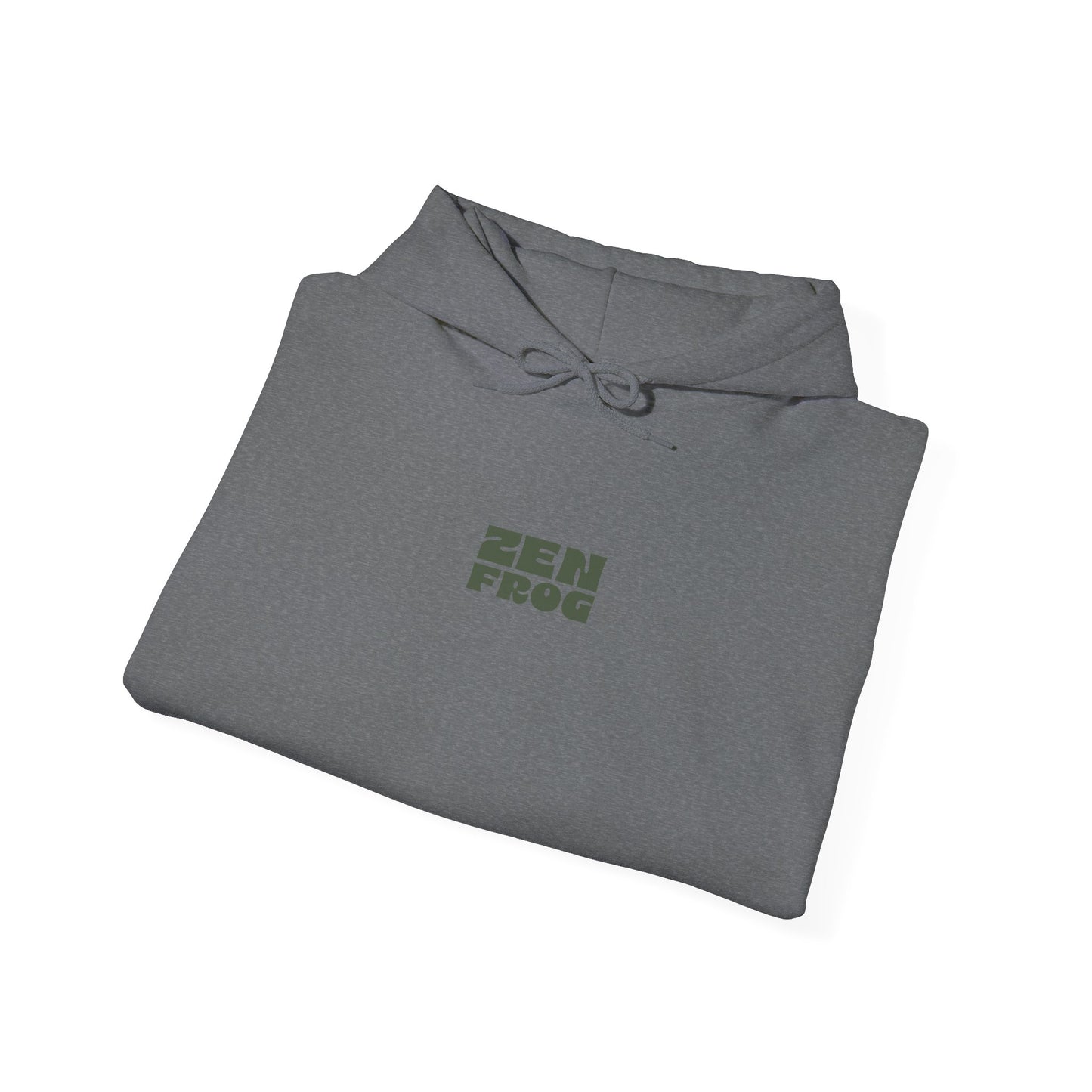 Zen Frog Unisex Hoodie | Relaxed Fashion, Cozy Sweatshirt, Unique Gift, Chill Vibes, Spring and Summer Style