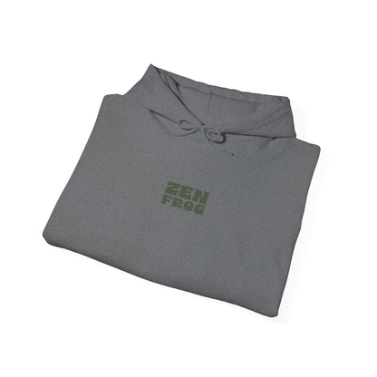 Zen Frog Unisex Hoodie | Relaxed Fashion, Cozy Sweatshirt, Unique Gift, Chill Vibes, Spring and Summer Style