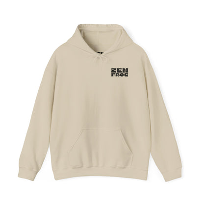 Zen Frog Hoodie - Cozy Unisex Sweatshirt, Perfect for Chill Days, Gifts for Nature Lovers, Casual Wear, Unique Design