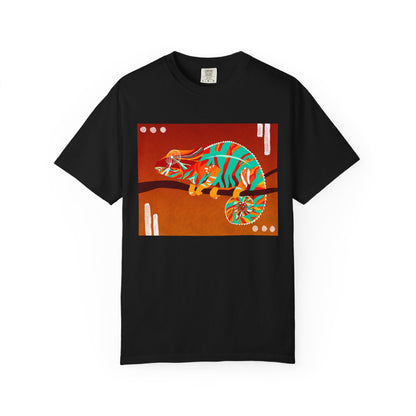 Vibrant Chameleon T-Shirt | Eco-friendly Fashion Tee, Unisex Graphic Tee, Animal Lover Shirt, Gift for Nature Enthusiasts